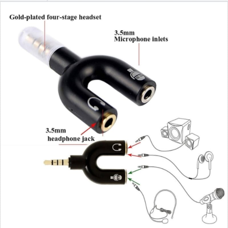 Universal Mic and Headphone splitter